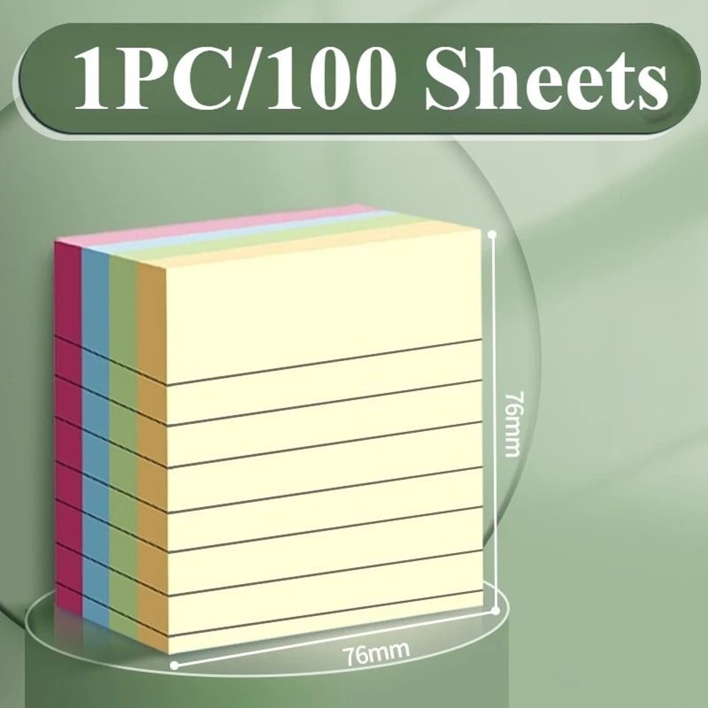 Vibrant Horizontal Note Paper Set 6