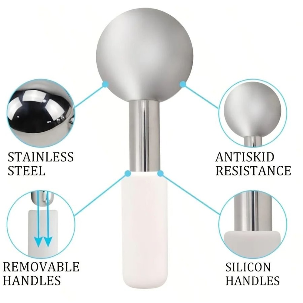 Stainless Steel Facial Cooling Roller And Beauty Ball 4