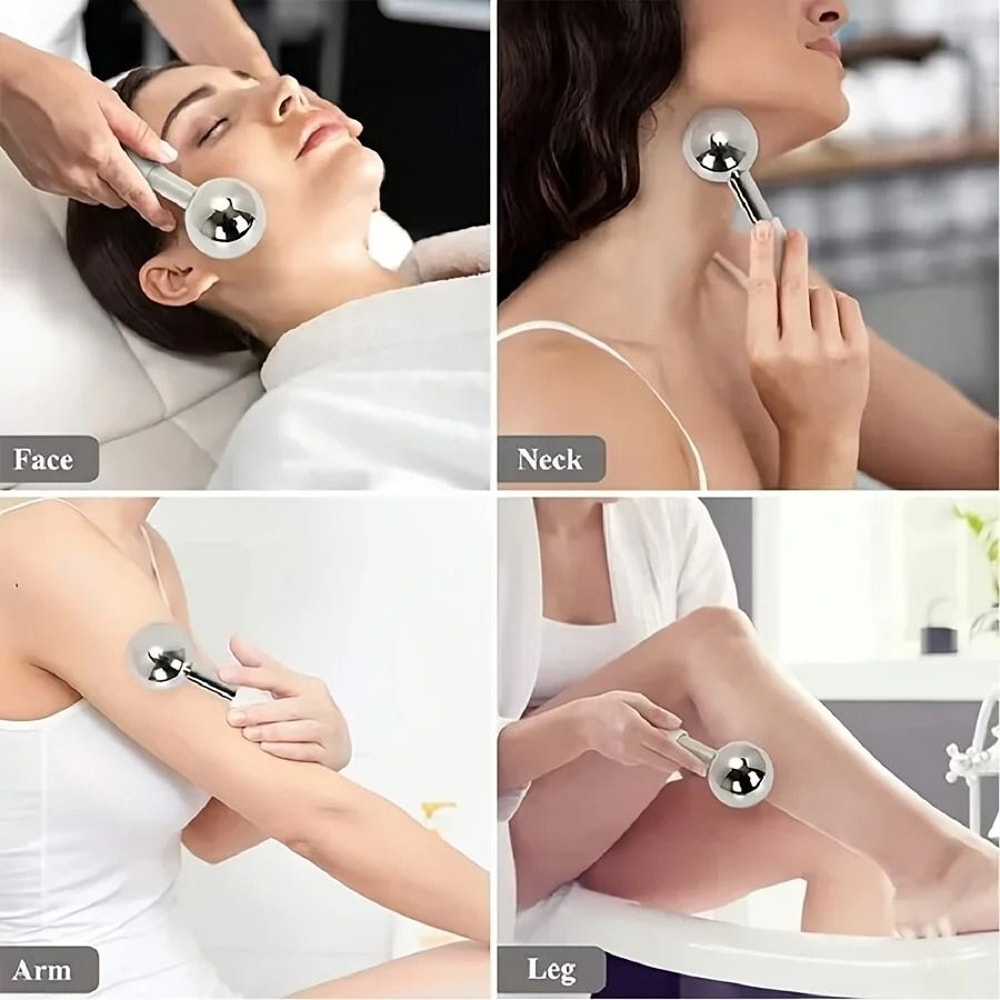 Stainless Steel Facial Cooling Roller And Beauty Ball 5