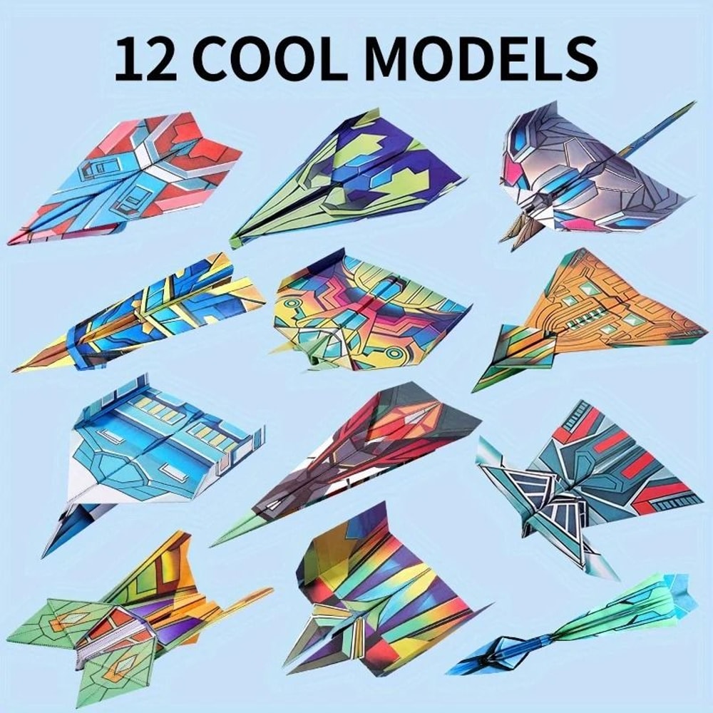 36 Piece Paper Folding Planes And 12 Cool Models Set 1