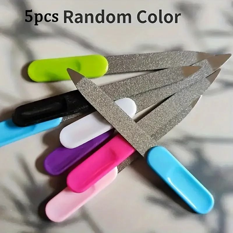 Stainless Steel Double Sided Sandblasted Nail File 6