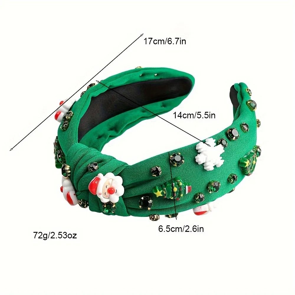 Holiday Christmas Rhinestone Headband 4