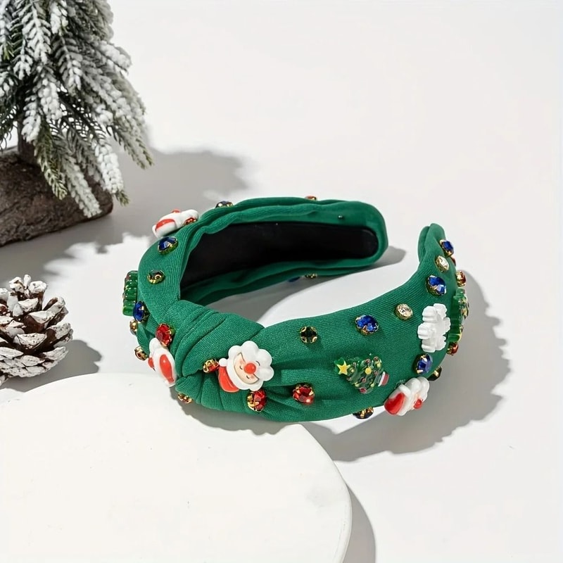 Holiday Christmas Rhinestone Headband 5