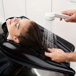 portable inflatable shampoo basin for the elderly