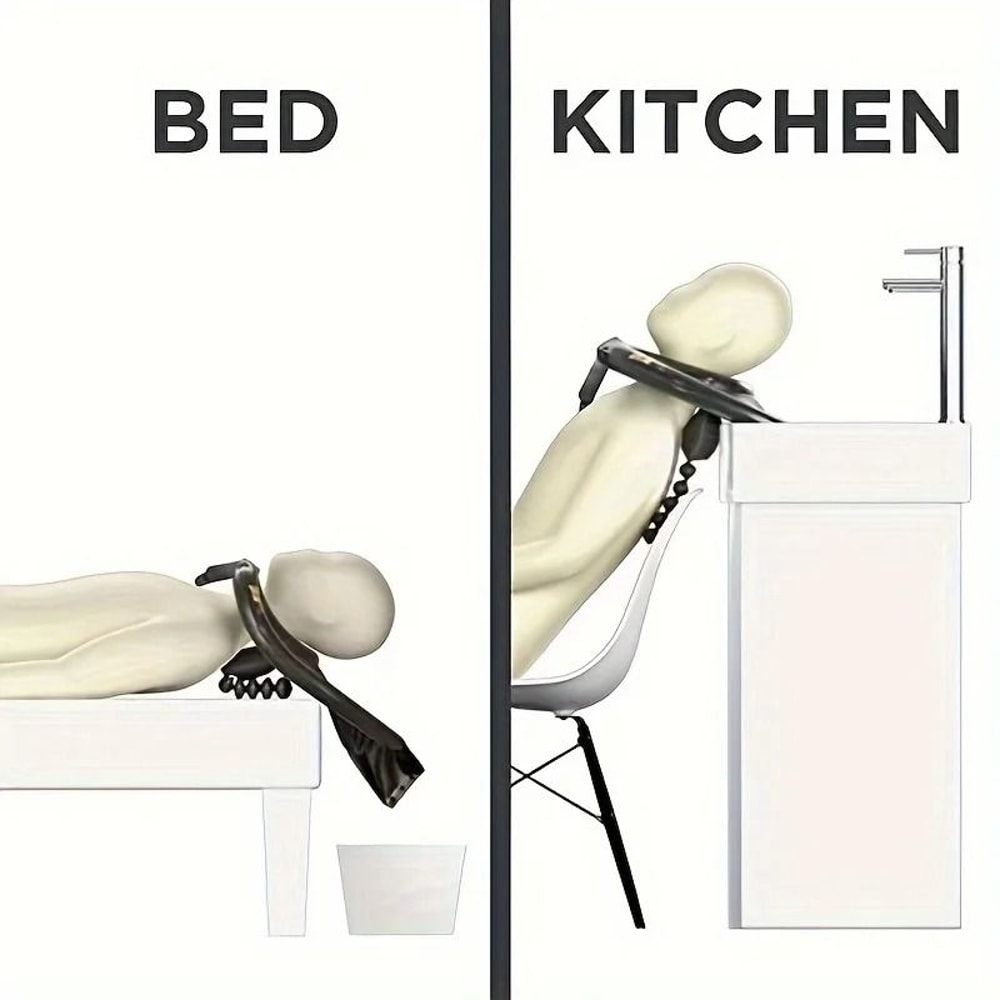 Portable Inflatable Shampoo Basin For The Elderly 2