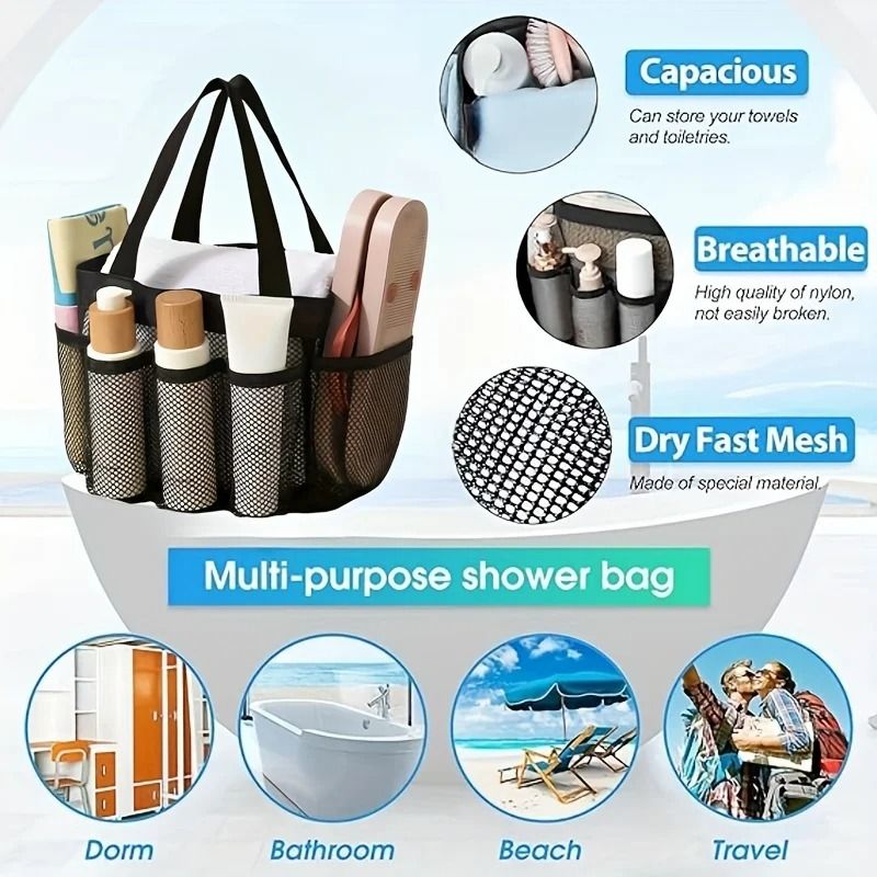 Portable Mesh Shower Organizer 4