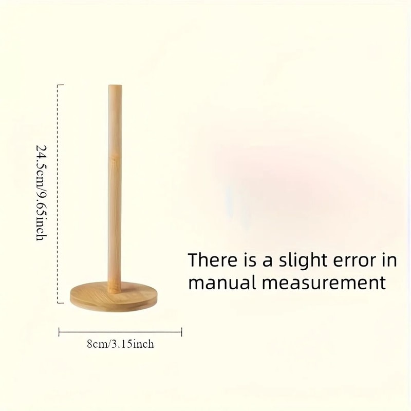 Bamboo Paper Towel Rack Independent Organizer 2