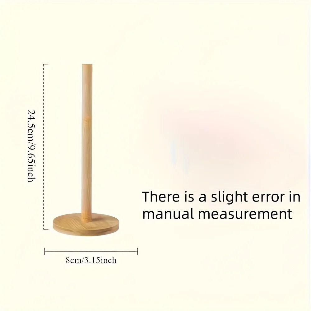 Bamboo Paper Towel Rack Independent Organizer 6