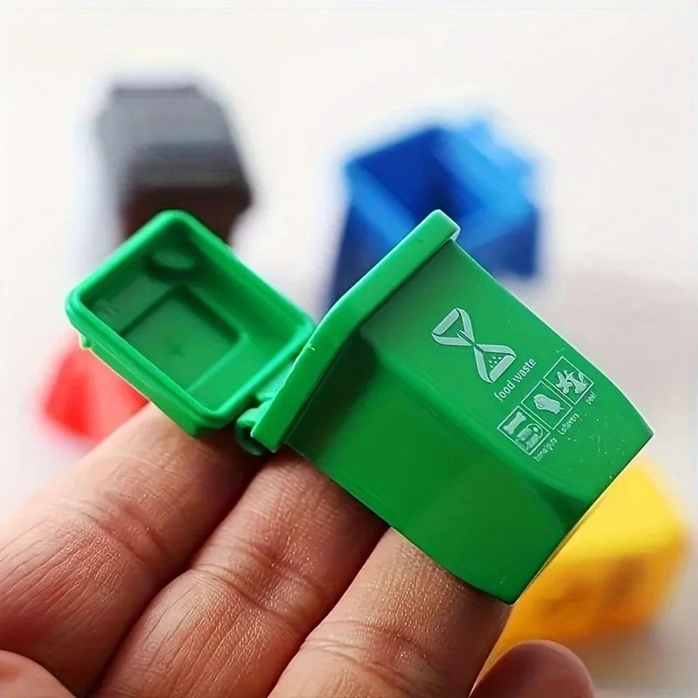5 Piece Mini Garbage Sorting Trash Can Set 1