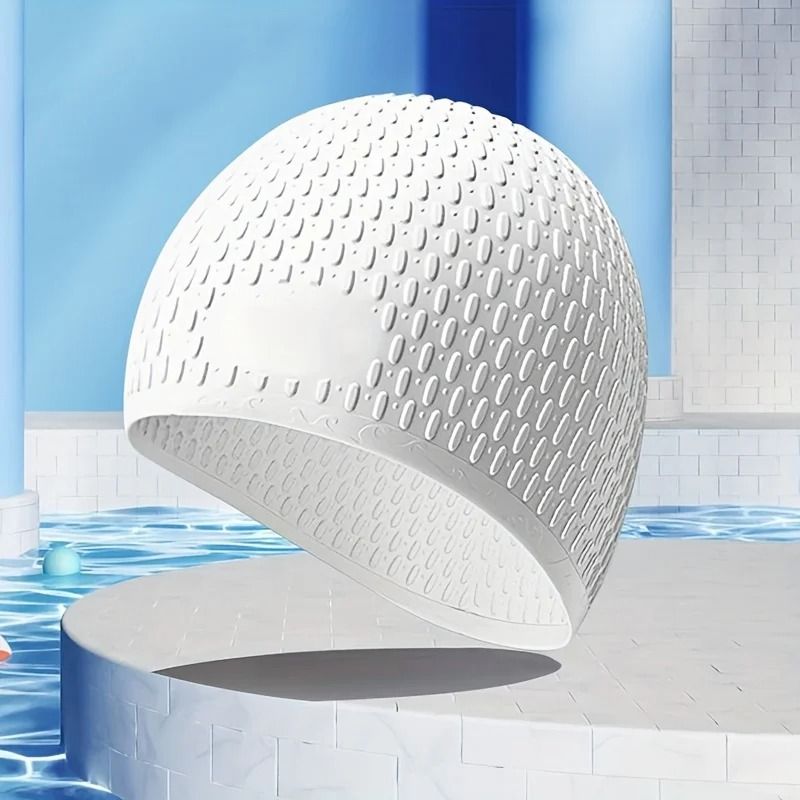 Unisex High Elasticity Silicone Swim Cap 7