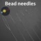 7 Piece Stainless Steel Fine Bead Needle Set 0