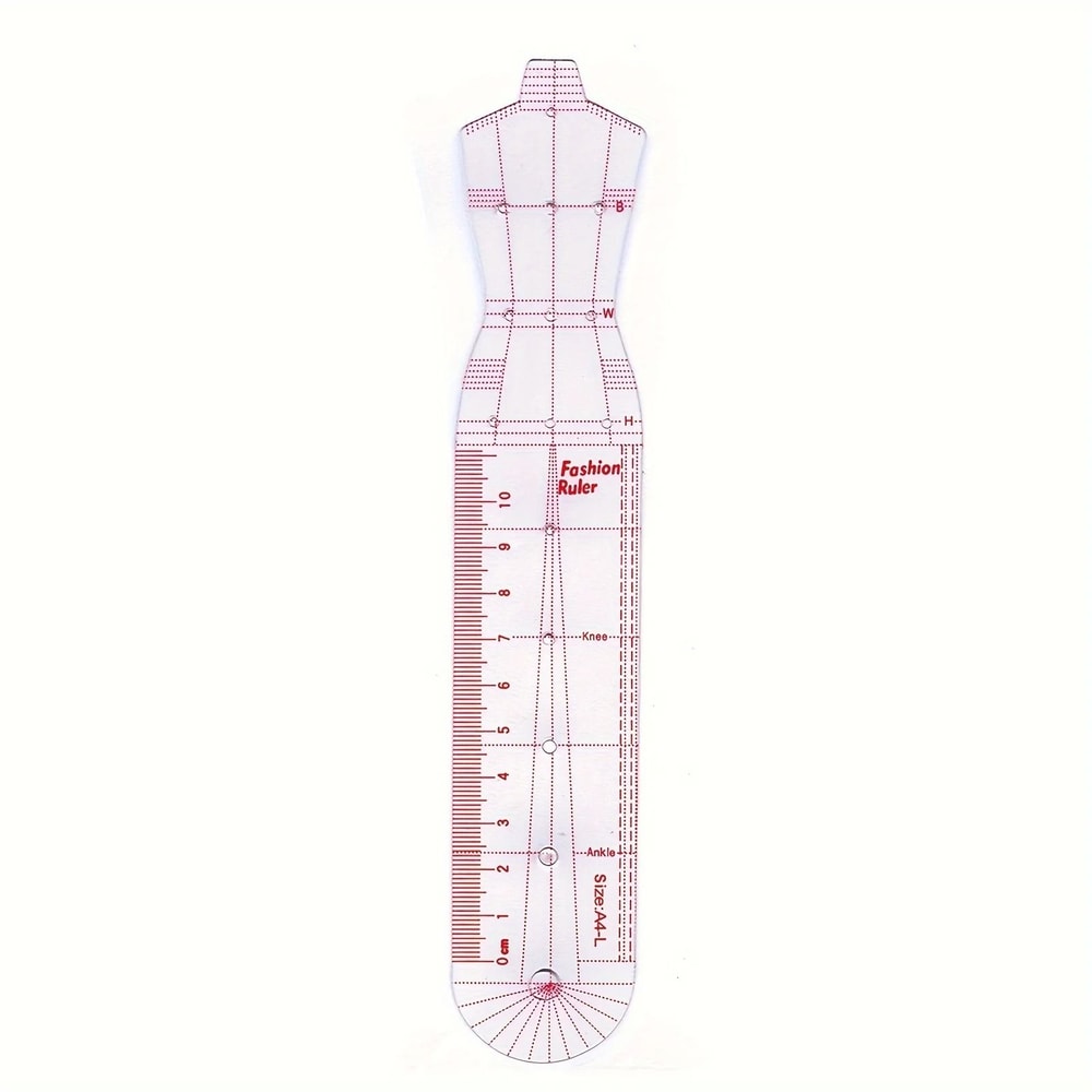 Transparent Fashion Model Body Template Ruler 1