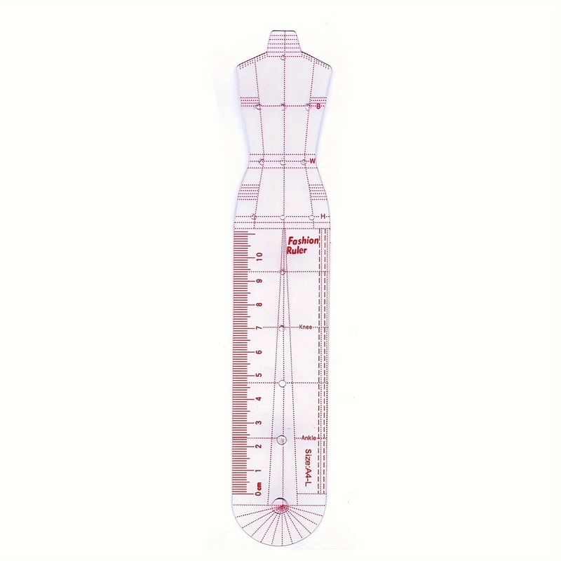Transparent Fashion Model Body Template Ruler 1
