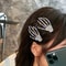 2 Piece Rhinestone Skeleton Hand Hair Clips 0