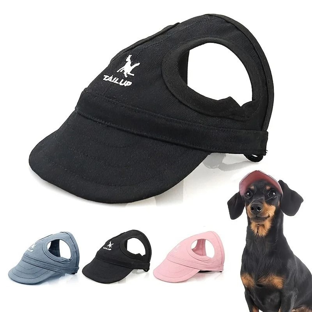 Adjustable Waterproof PVC Dog Sun Hat 1