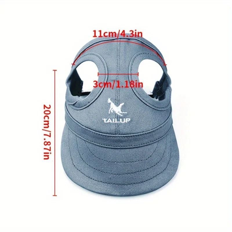 Adjustable Waterproof PVC Dog Sun Hat 2
