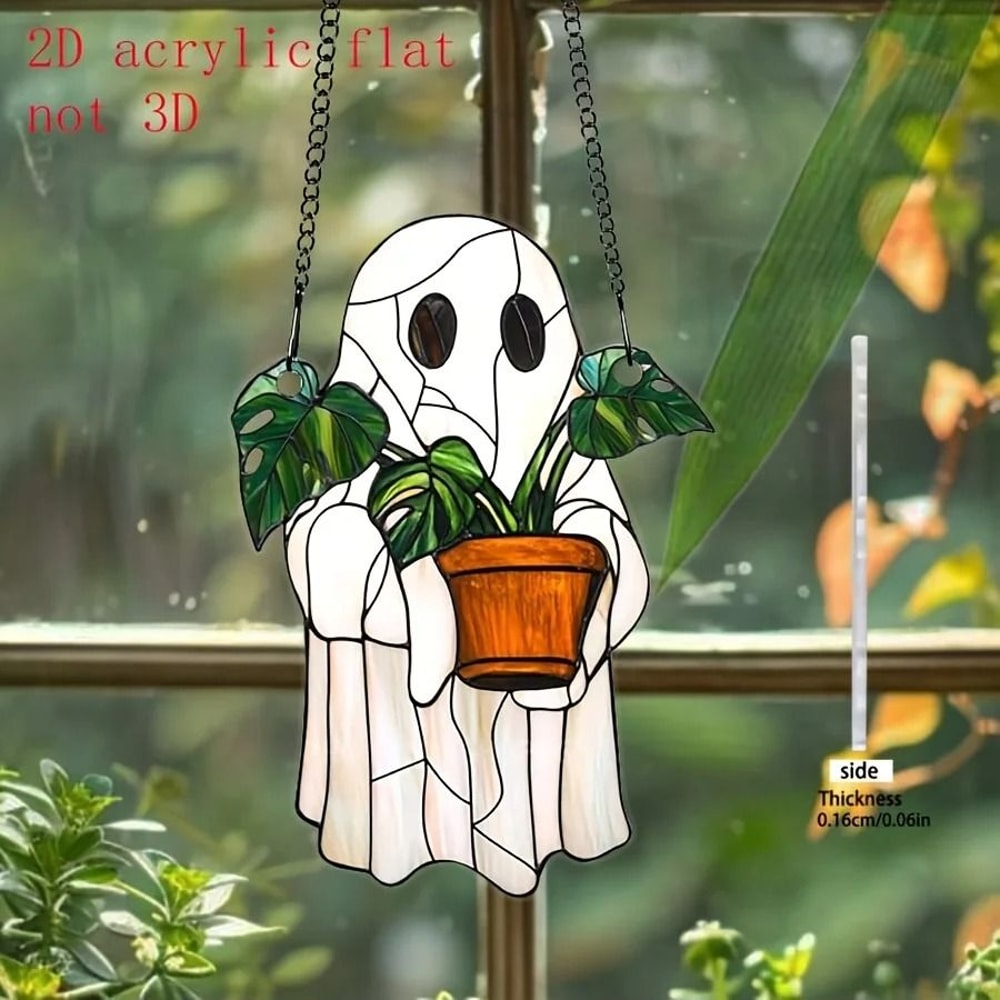 Gothic Halloween Haunted House Window Decoration 1