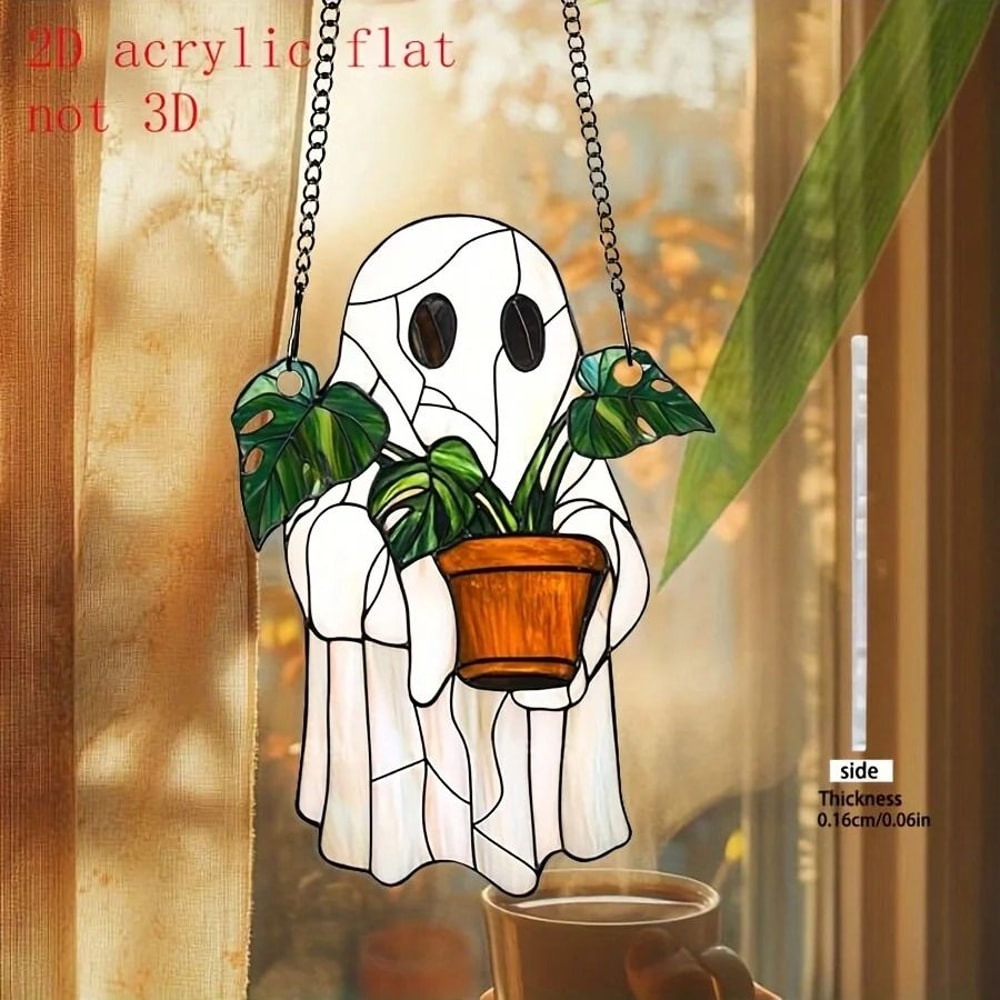 Gothic Halloween Haunted House Window Decoration 4