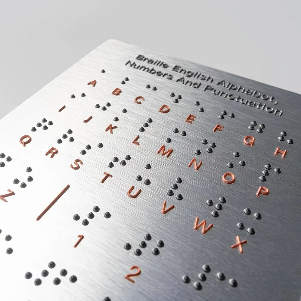 Durable Braille Letter And Number Learning Tool 0