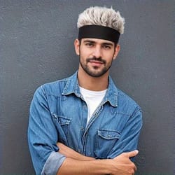 personalized mens wig knitted hat