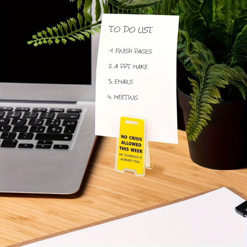 This Weeks Ban On Crisis Acrylic Desktop Sign 4