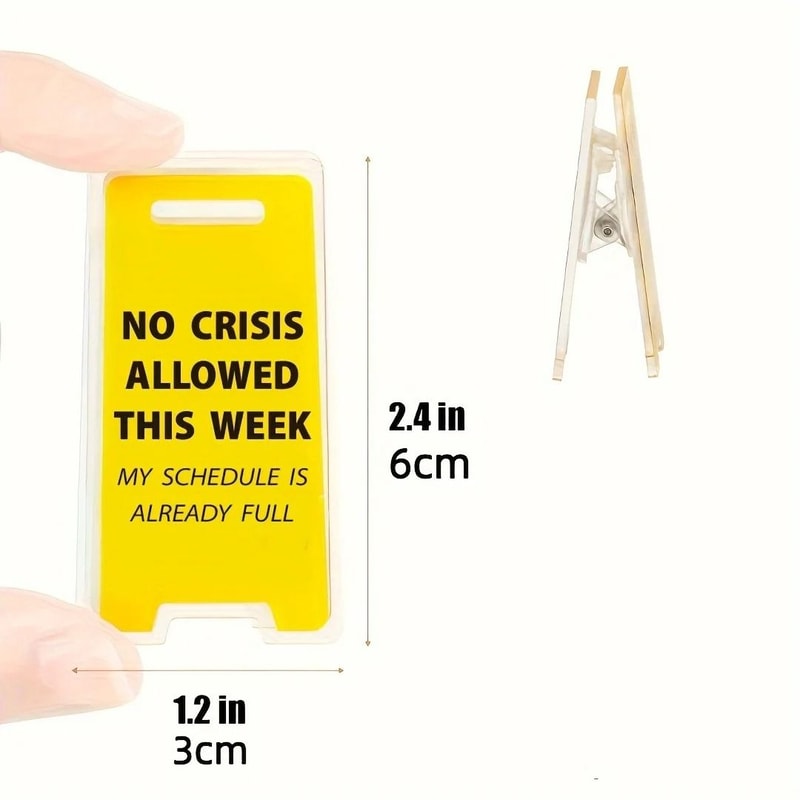 This Weeks Ban On Crisis Acrylic Desktop Sign 5