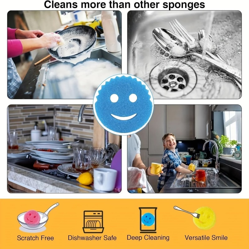 3 Piece Temperature Sensitive Kitchen Sponge Set 1