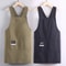 Solid Color Professional Grade Polyester Apron 0