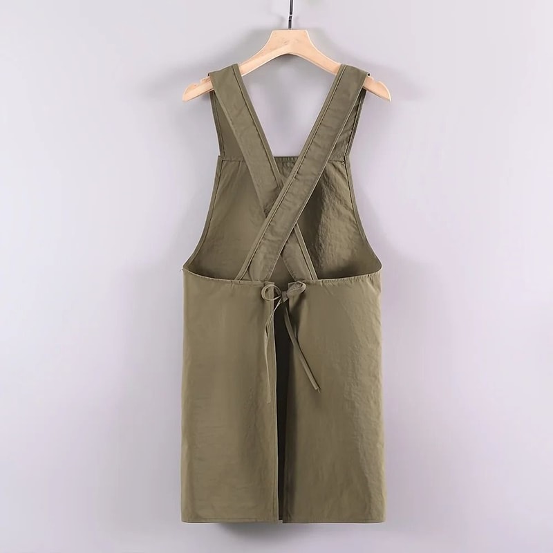 Solid Color Professional Grade Polyester Apron 3