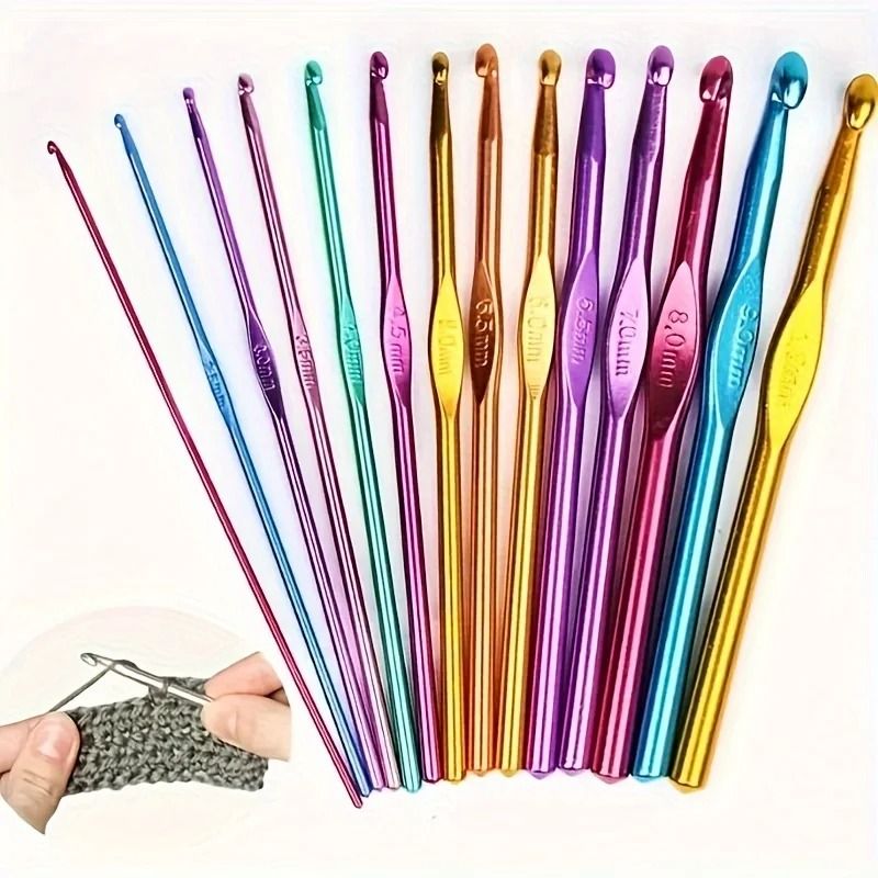 Premium Colored Alumina Single Head Crochet Hook 0