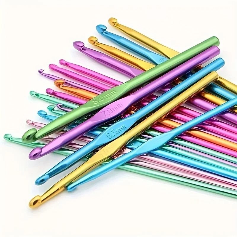 Premium Colored Alumina Single Head Crochet Hook 4