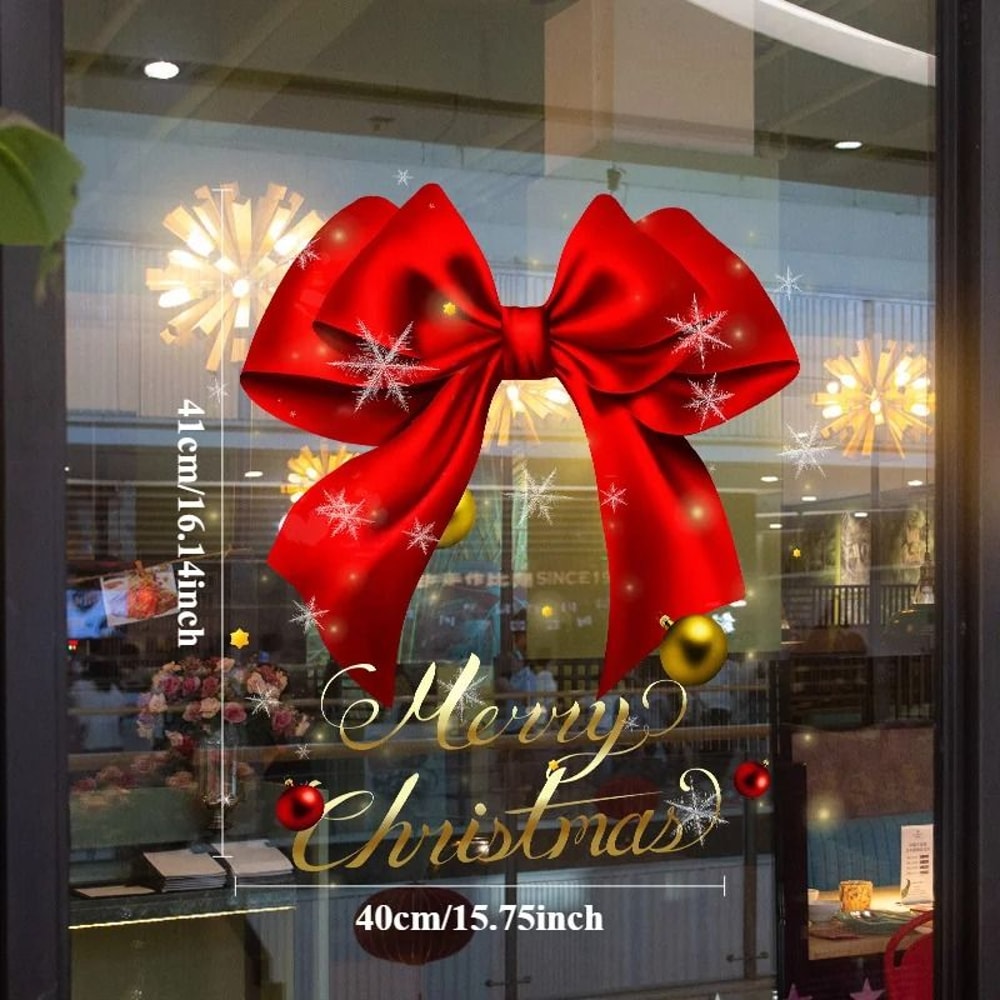 Festive Christmas Electrostatic Window Sticker 3