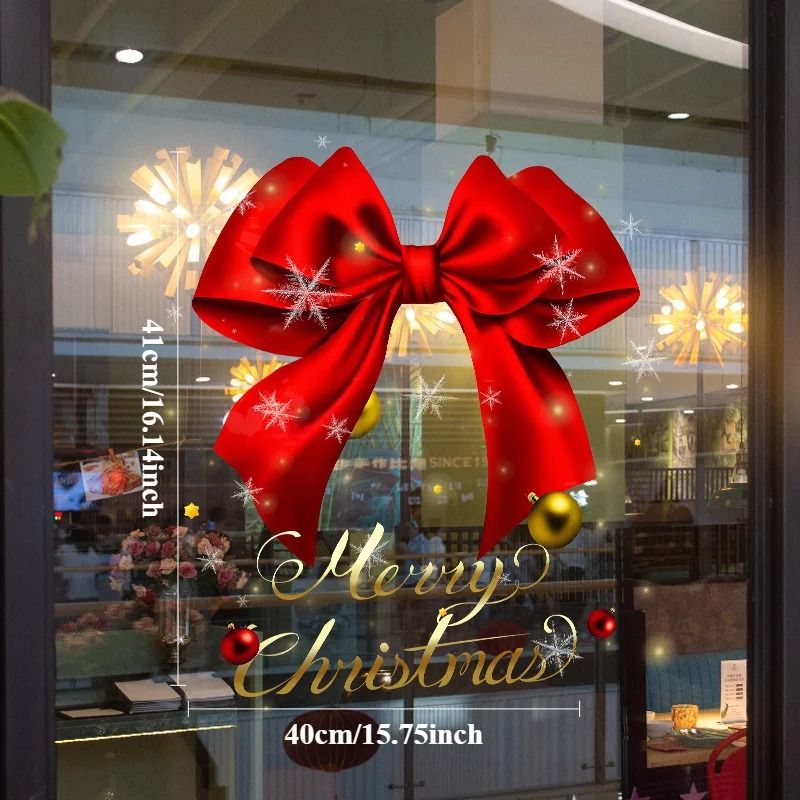 Festive Christmas Electrostatic Window Sticker 3