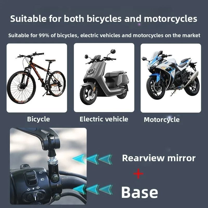 360 Degree Adjustable Bicycle Rear View Mirror 5
