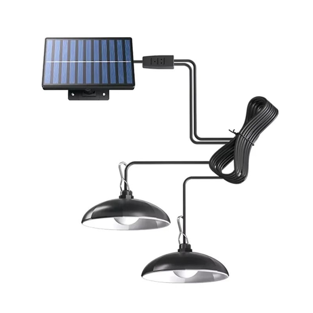 Split Type Dual Head Solar Pendant Light 7