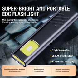 magnetic dual light source cob work light