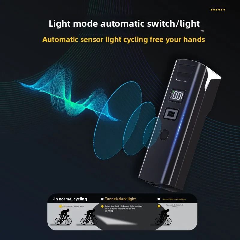 High Brightness Digital Display Bicycle Light 3
