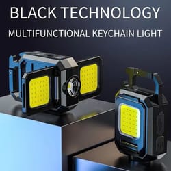 dual light source cob keychain work light