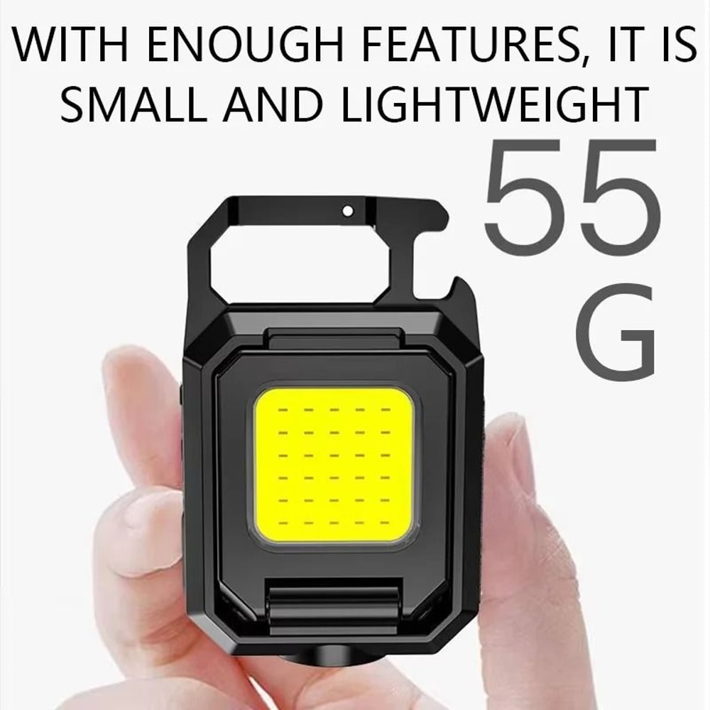 Dual Light Source COB Keychain Work Light 3