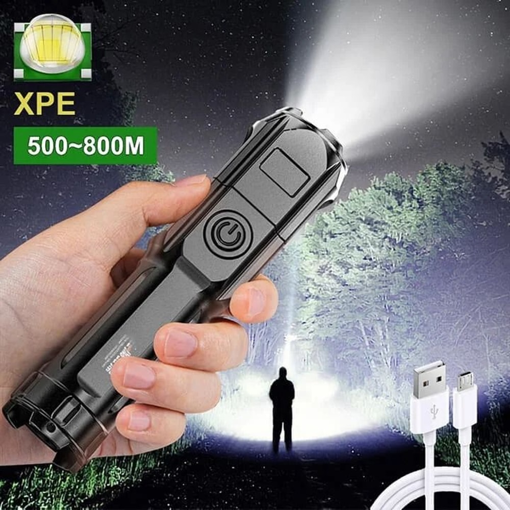Powerful Rechargeable Tactical LED Flashlight 1