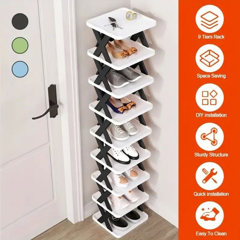 Vertical Space Saving Multi Layer Shoe Organizer 0