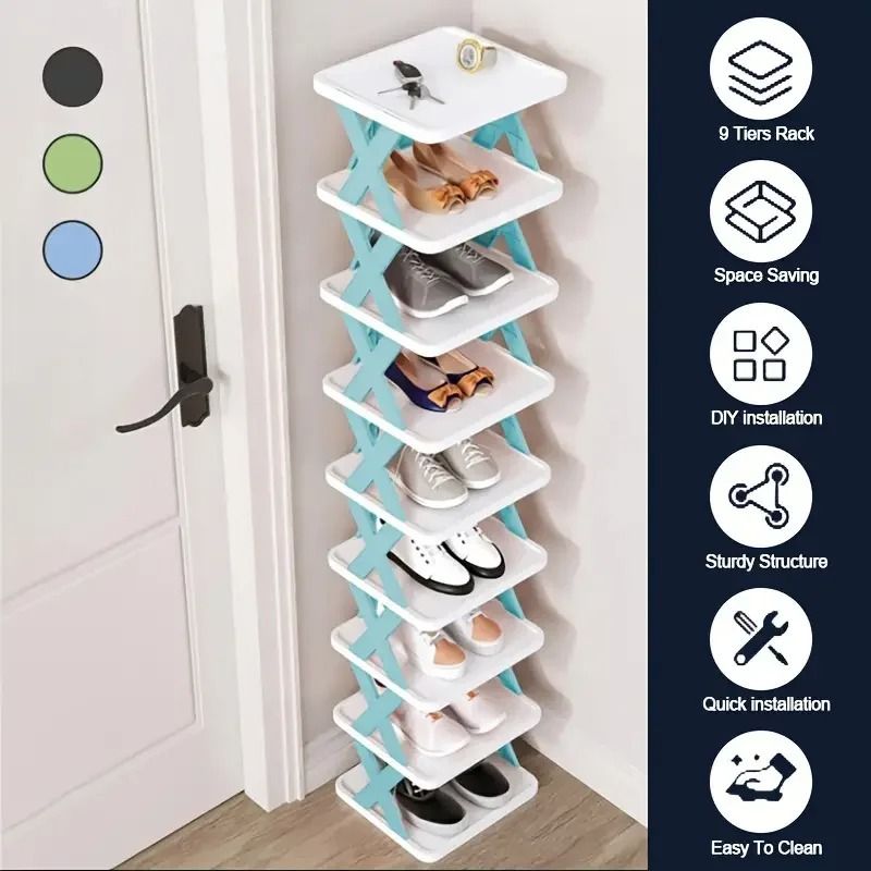 Vertical Space Saving Multi Layer Shoe Organizer 1