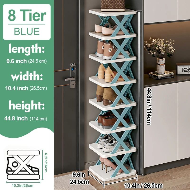 Vertical Space Saving Multi Layer Shoe Organizer 11