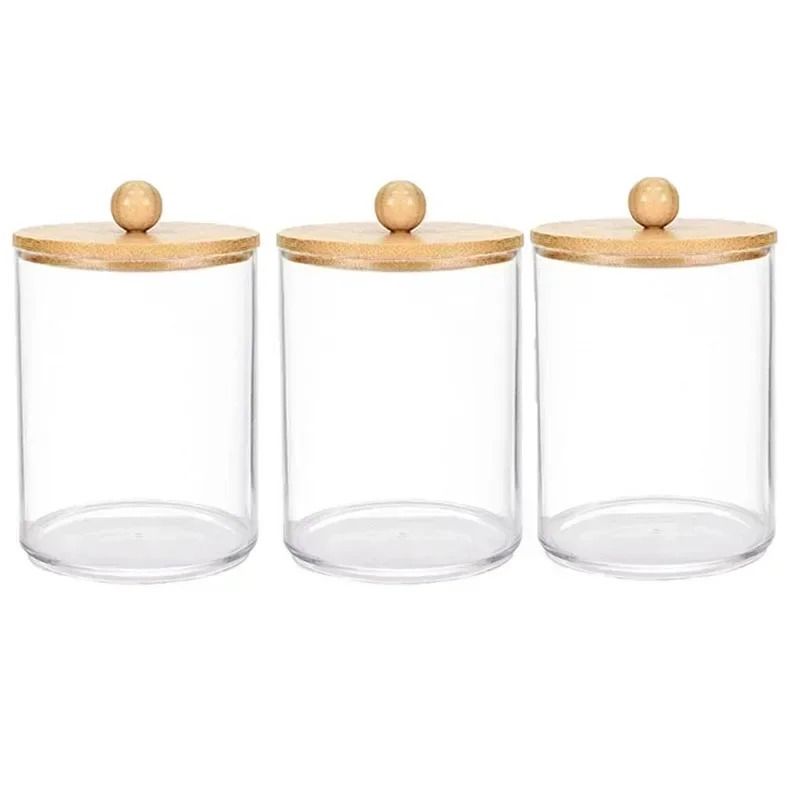 Crystal Clear Multi Purpose Desktop Storage Canister 11