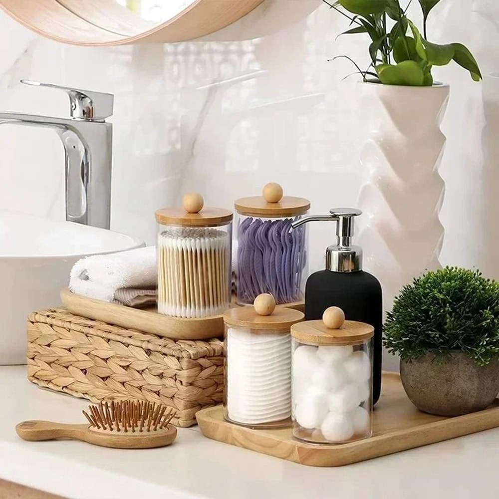 Crystal Clear Multi Purpose Desktop Storage Canister 4