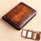 Genuine Leather RFID Trifold Wallet For Men 0
