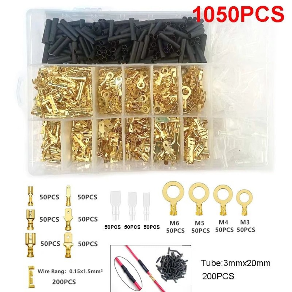 Professional Grade Insulated Spade Terminal Connection Kit 5