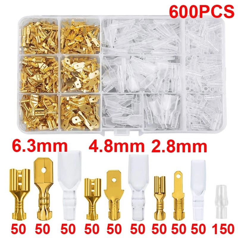 Professional Grade Insulated Spade Terminal Connection Kit 15