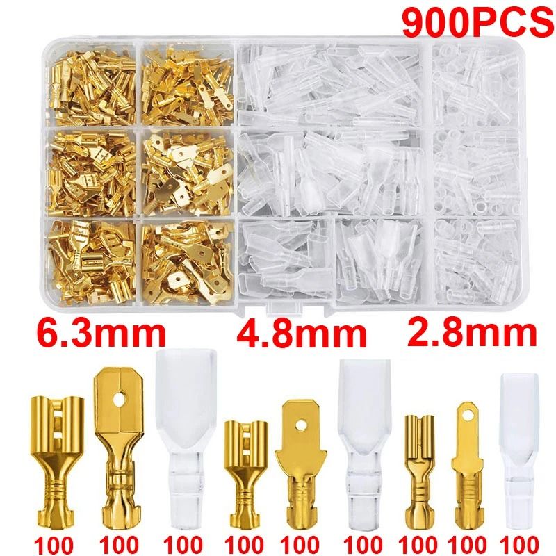 Professional Grade Insulated Spade Terminal Connection Kit 16