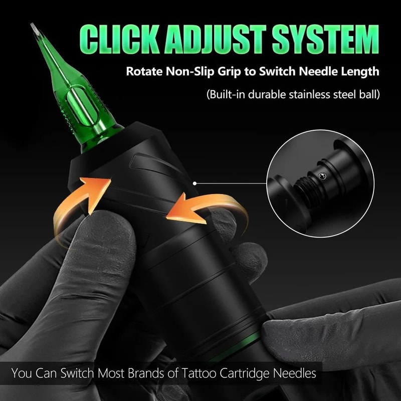 Professional Cordless Rotary Tattoo And PMU Pen Suite 3
